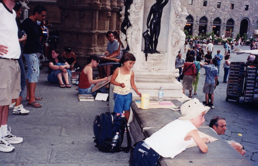 Artists at work