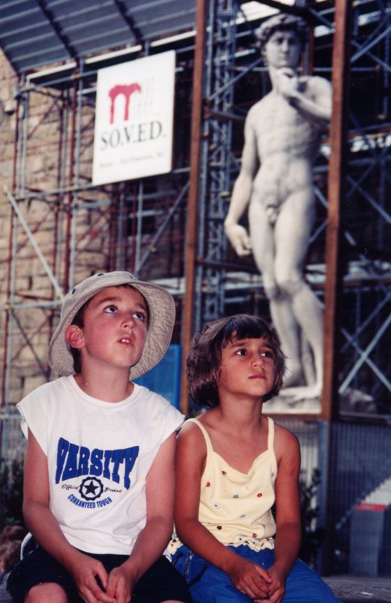David and children